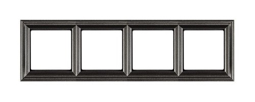 Рамка 4 поста JUNG ECO PROFI, антрацит