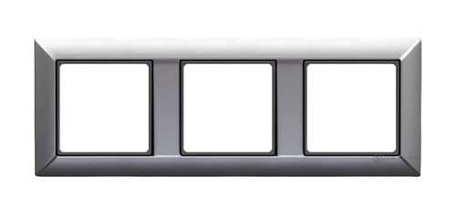 Рамка 3 поста JUNG ECO PROFI, алюминий