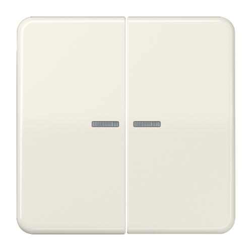 Клавиша двойная с линзами JUNG CD 500, слоновая кость