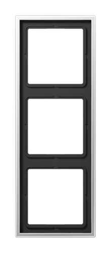 Рамка 3 поста JUNG LS METAL, алюминий