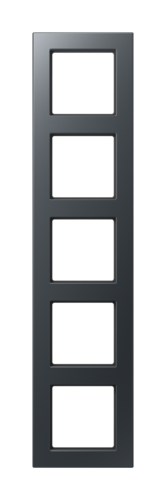 Рамка 5 постов JUNG A 550, антрацит матовый
