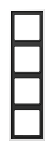 Рамка 4 поста JUNG LS METAL, белый