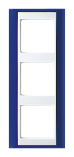Рамка 3 поста JUNG A PLUS, синий