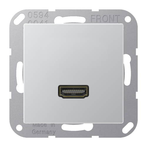 Розетка HDMI JUNG A 500, алюминий