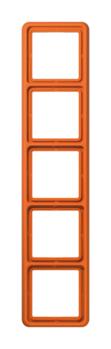 Рамка 5 постов JUNG CD, оранжевый