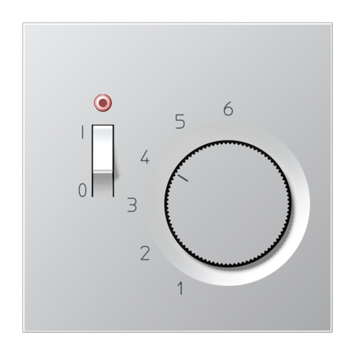 Термостат комнатный JUNG LS METAL, матированный алюминий