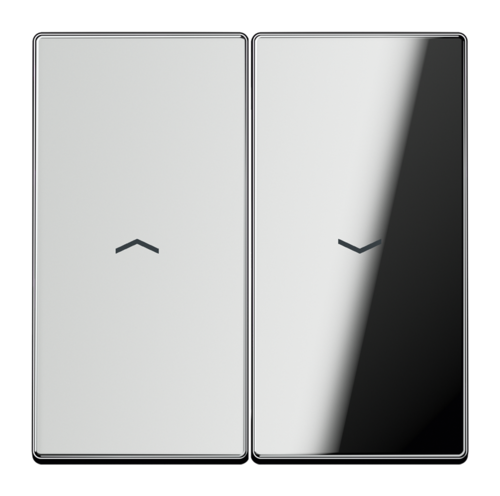 Клавиша для жалюзийного выключателя JUNG LS METAL, хром