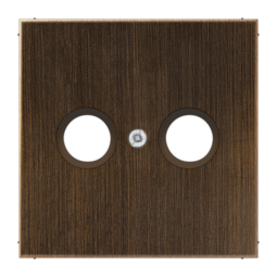 Накладка на розетку телевизионную JUNG LS METAL, античная латунь