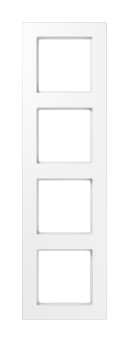 Рамка 4 поста JUNG A 550, белый блестящий