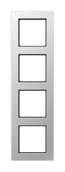 Рамка 4 поста JUNG A 550, алюминий