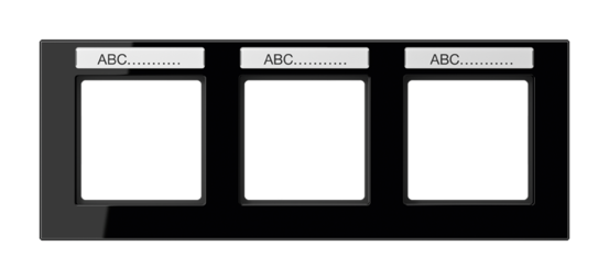Рамка 3 поста JUNG A CREATION, черный