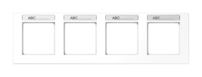 Рамка 4 поста JUNG A CREATION, белый