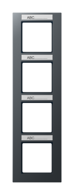 Рамка 4 поста JUNG A CREATION, антрацит