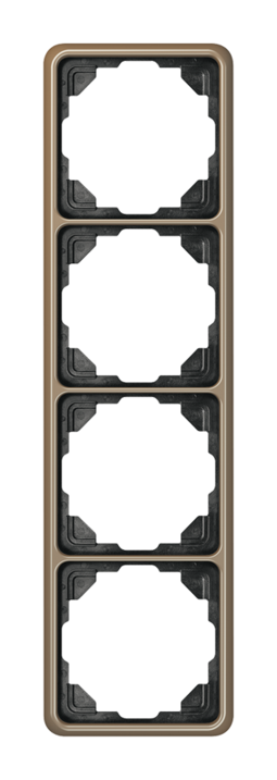 Рамка 4 поста JUNG CD 500, бронзовый