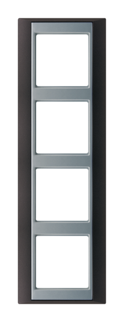 Рамка 4 поста JUNG A PLUS, антрацит