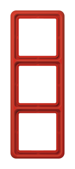 Рамка 3 поста JUNG CD 500, красный