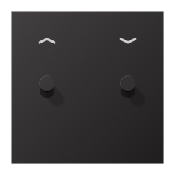 Накладка тумблера JUNG LS1912, черный лакированный алюминий