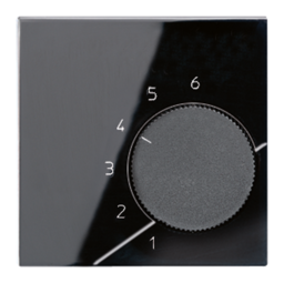 JUNG Крышка для регулятора температуры воздуха помещений; чёрная